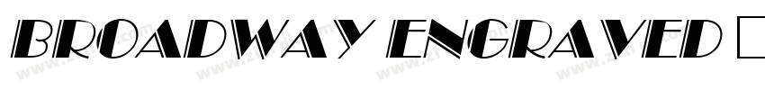 Broadway Engraved 黑体字体转换